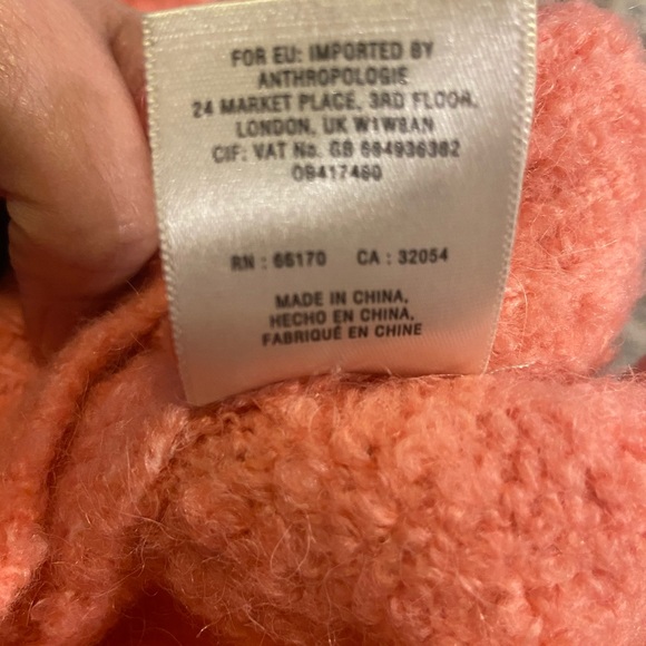 Anthropologie Moth Pink Wool Sweater Size Small - Picture 5 of 9